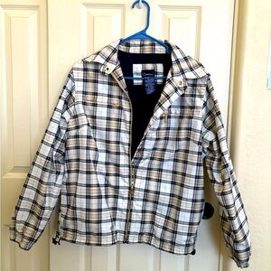 Catalina tan and White Raincoat